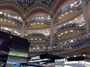 Galleries Lafayette - I noticed 8 Chinese women taking the same picture.  Here it is.